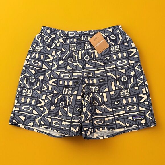 NWT Men's PATAGONIA Baggies Longs 7" Shorts New Visions, New Navy Size XL